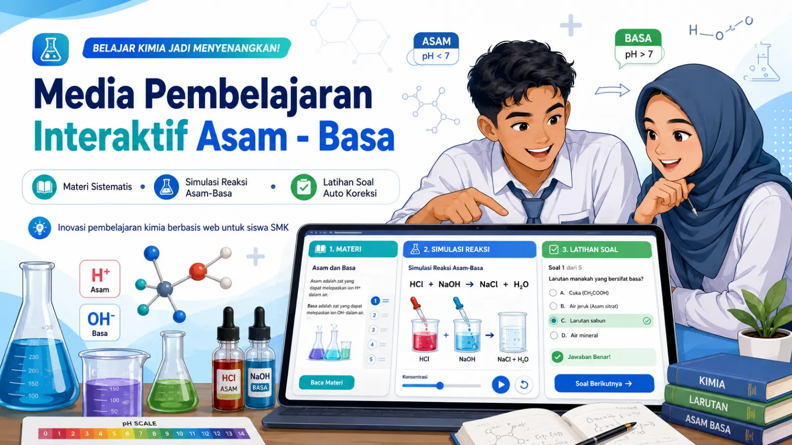 Media Pembelajaran Interaktif Asam-Basa: Inovasi Digital Pembelajaran Kimia