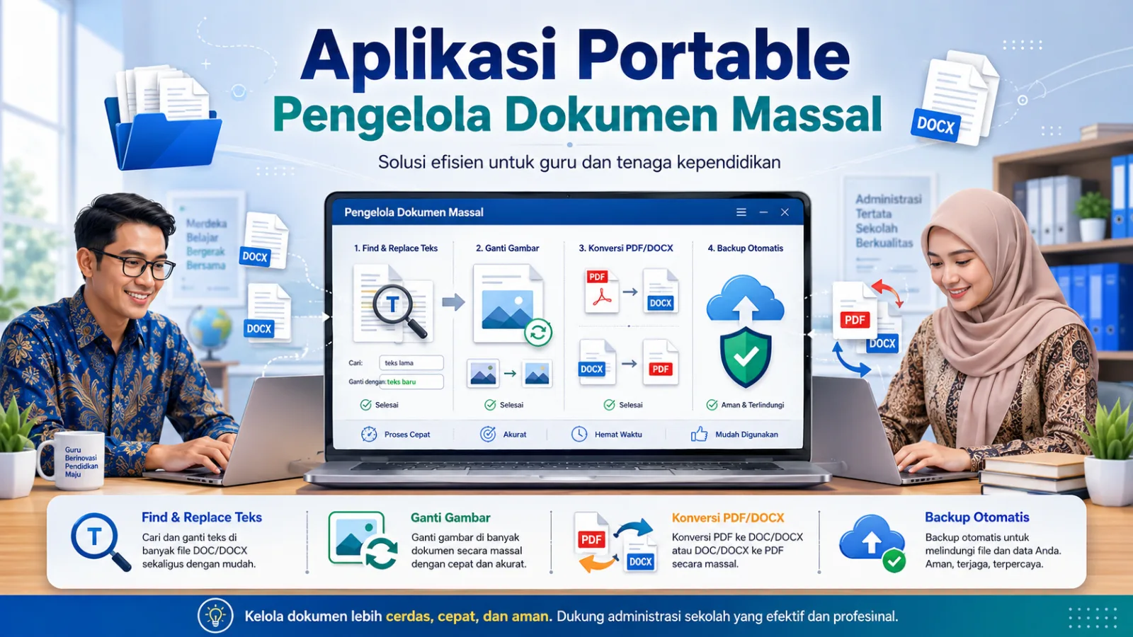 Aplikasi Find Replace (Teks dan Gambar), Konversi PDF dalam satu folder tanpa buka file