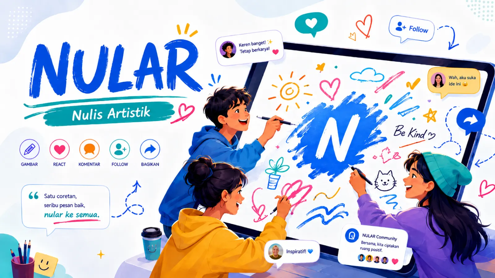 Nular (Nulis Artistik) : Media Sosial Berbasis Karya Visual